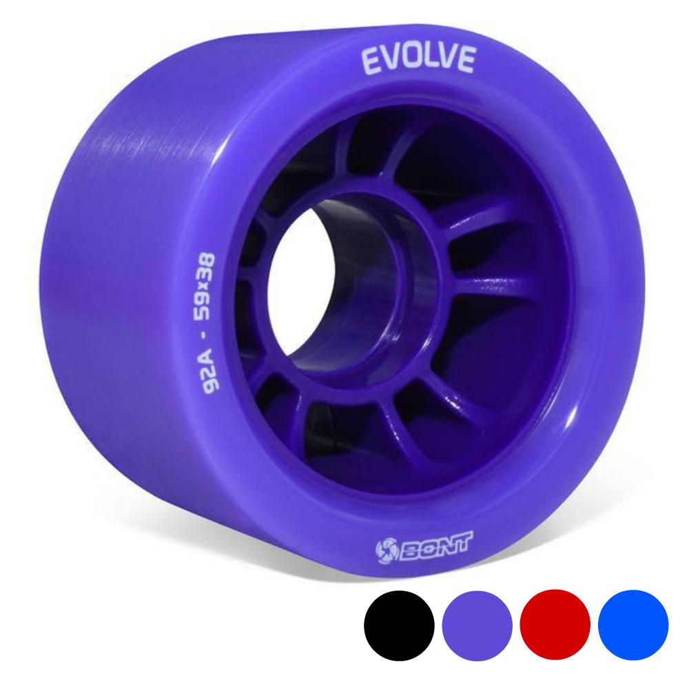 Bont Evolve Derby Wheels 59mm 4pk Roller Skate Wheels