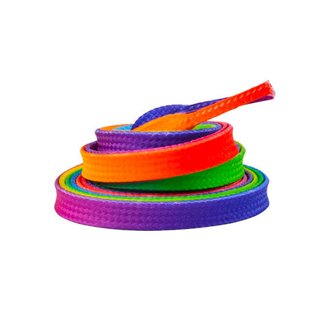 Bont Waxed Skate Laces 8mm - 47" Rainbow Hunt Laces