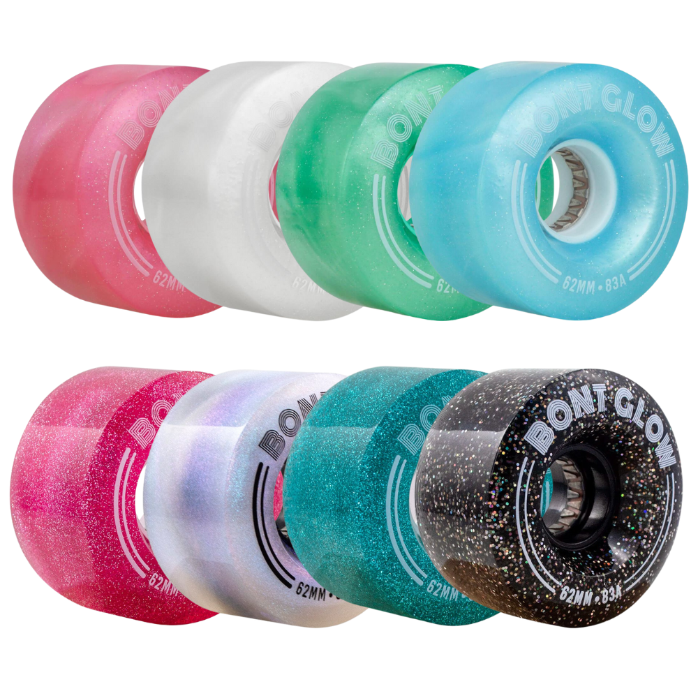 Bont Glow LED Quad Wheel 4pk Roller Skate Wheels