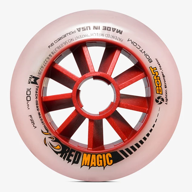 Bont Red Magic Wheel 100mm Firm Inline Wheels
