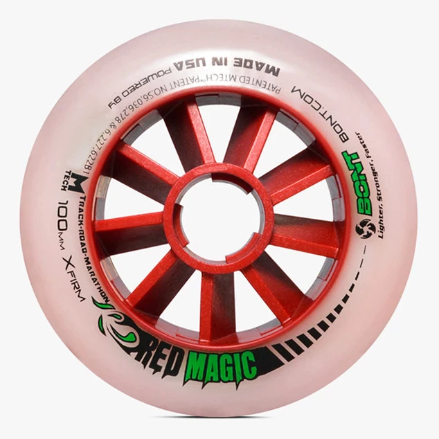 Bont Red Magic Wheel 100mm X-Firm Inline Wheels