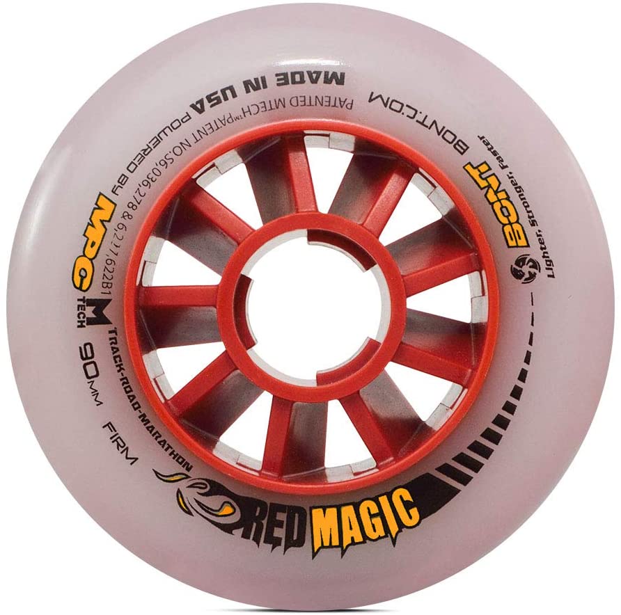 Bont Red Magic Wheel 90mm Firm Inline Wheels