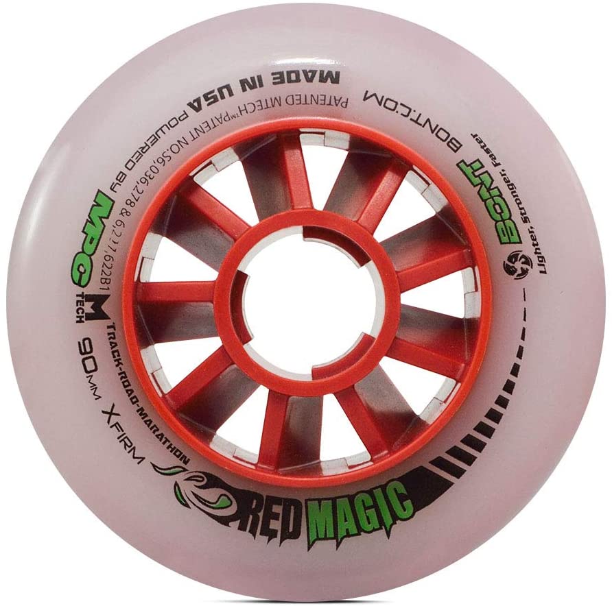 Bont Red Magic Wheel 90mm XFirm Inline Wheels