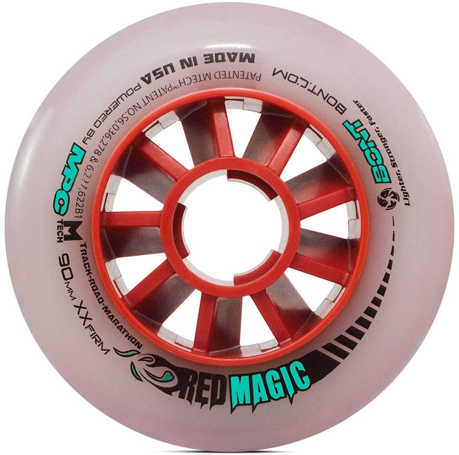 Bont Red Magic Wheel 90mm XXFirm Inline Wheels