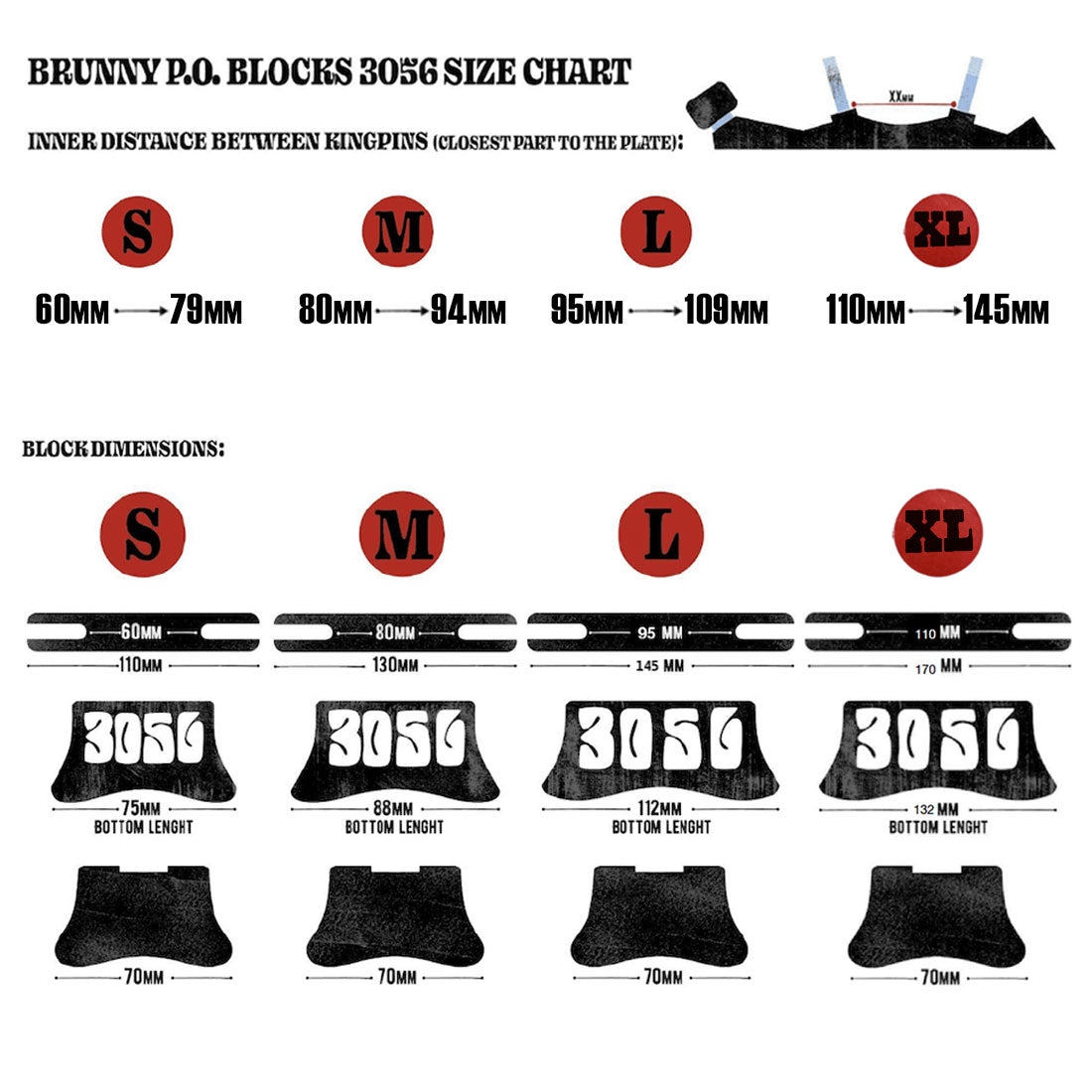 Brunny PO Blocks 3056 - Black Mamba Roller Skate Slide Blocks