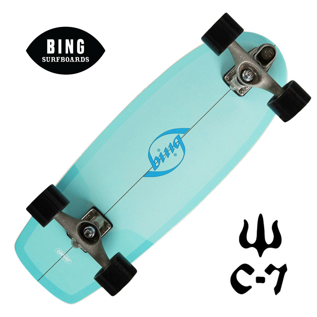 Carver x Bing Puck 27.5 Complete C7 Skateboard Compl Carving and Specialty