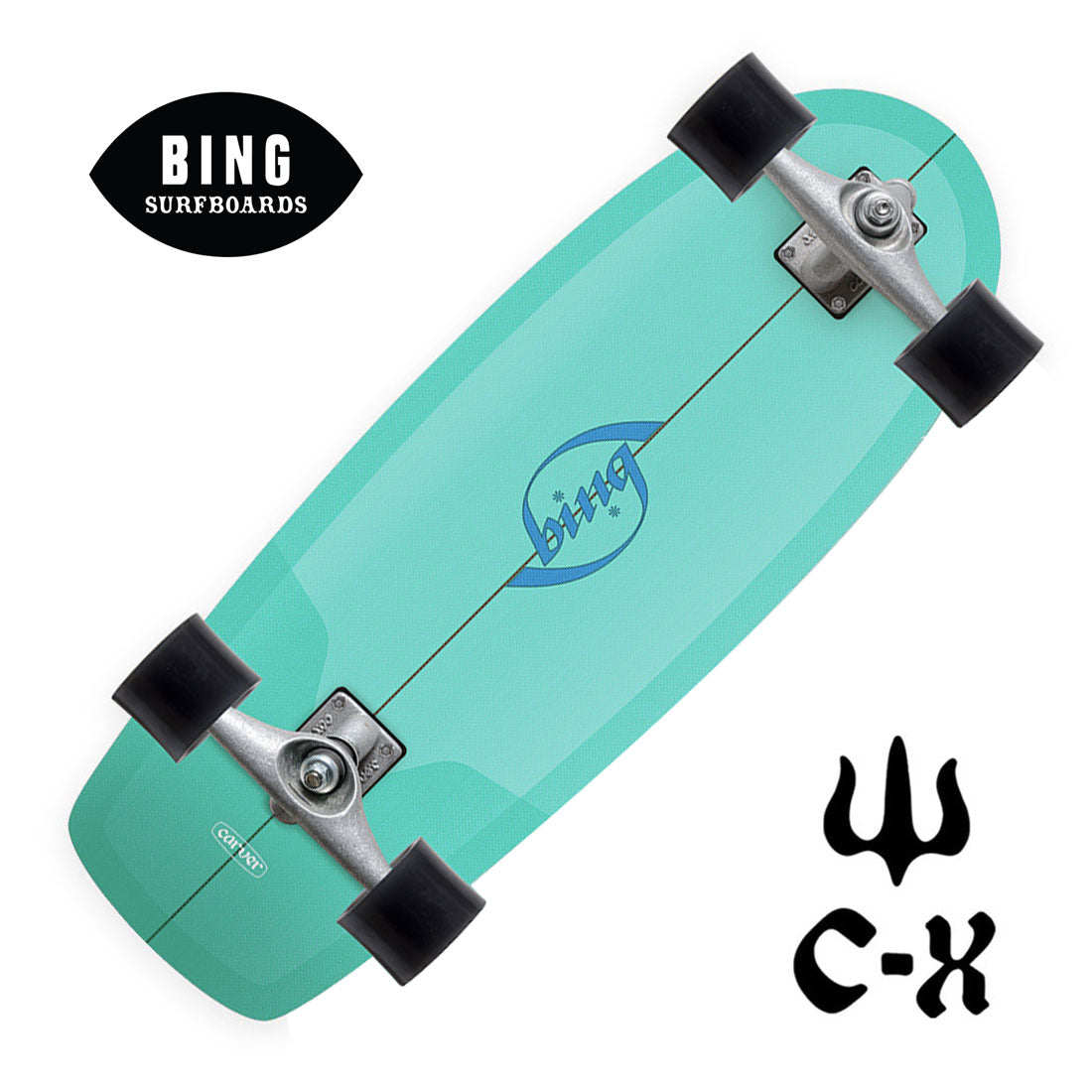 Carver x Bing Puck 27.5 Complete CX Skateboard Compl Carving and Specialty