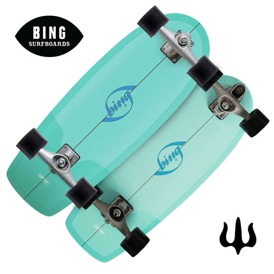 Carver x Bing Puck 27.5 Complete Skateboard Compl Carving and Specialty