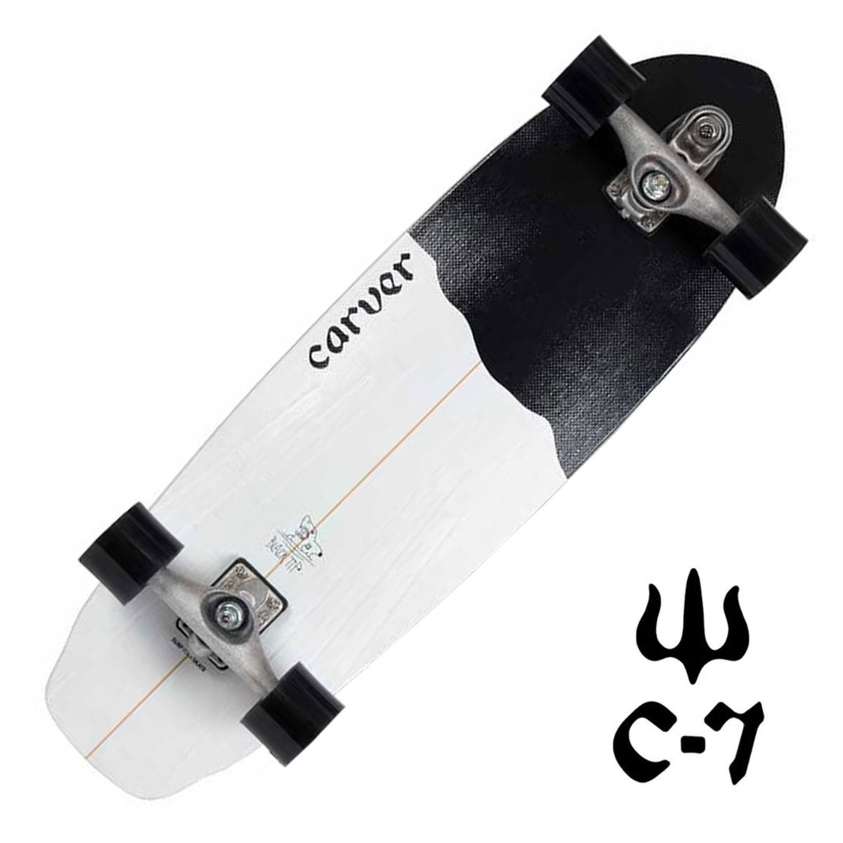 Carver Black Tip 32.5 Complete C7 Skateboard Compl Carving and Specialty