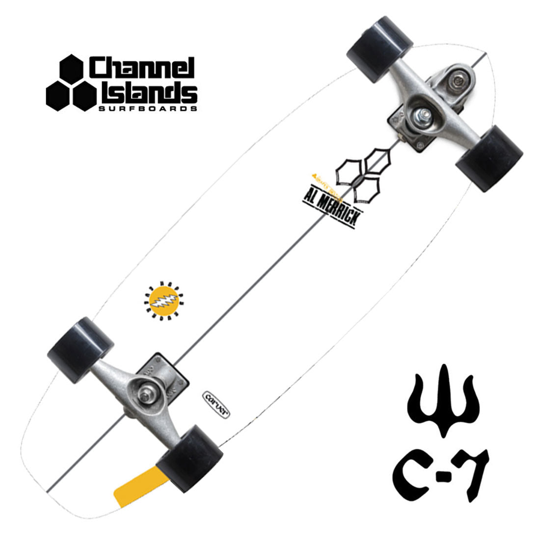 Carver x Channel Islands Happy Everyday 30.75 Complete C7 Skateboard Compl Carving and Specialty
