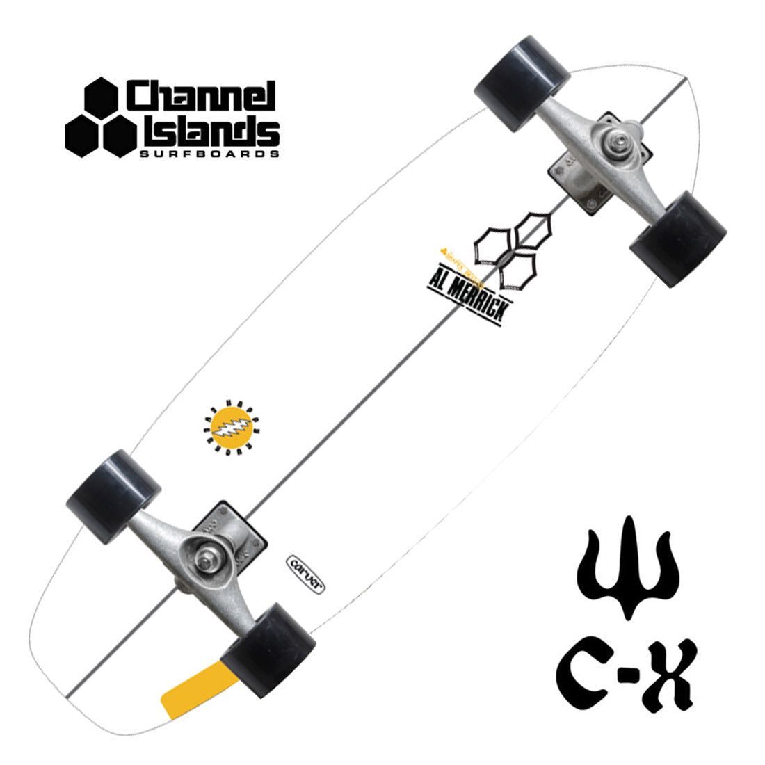 Carver x Channel Islands Happy Everyday 30.75 Complete CX Skateboard Compl Carving and Specialty