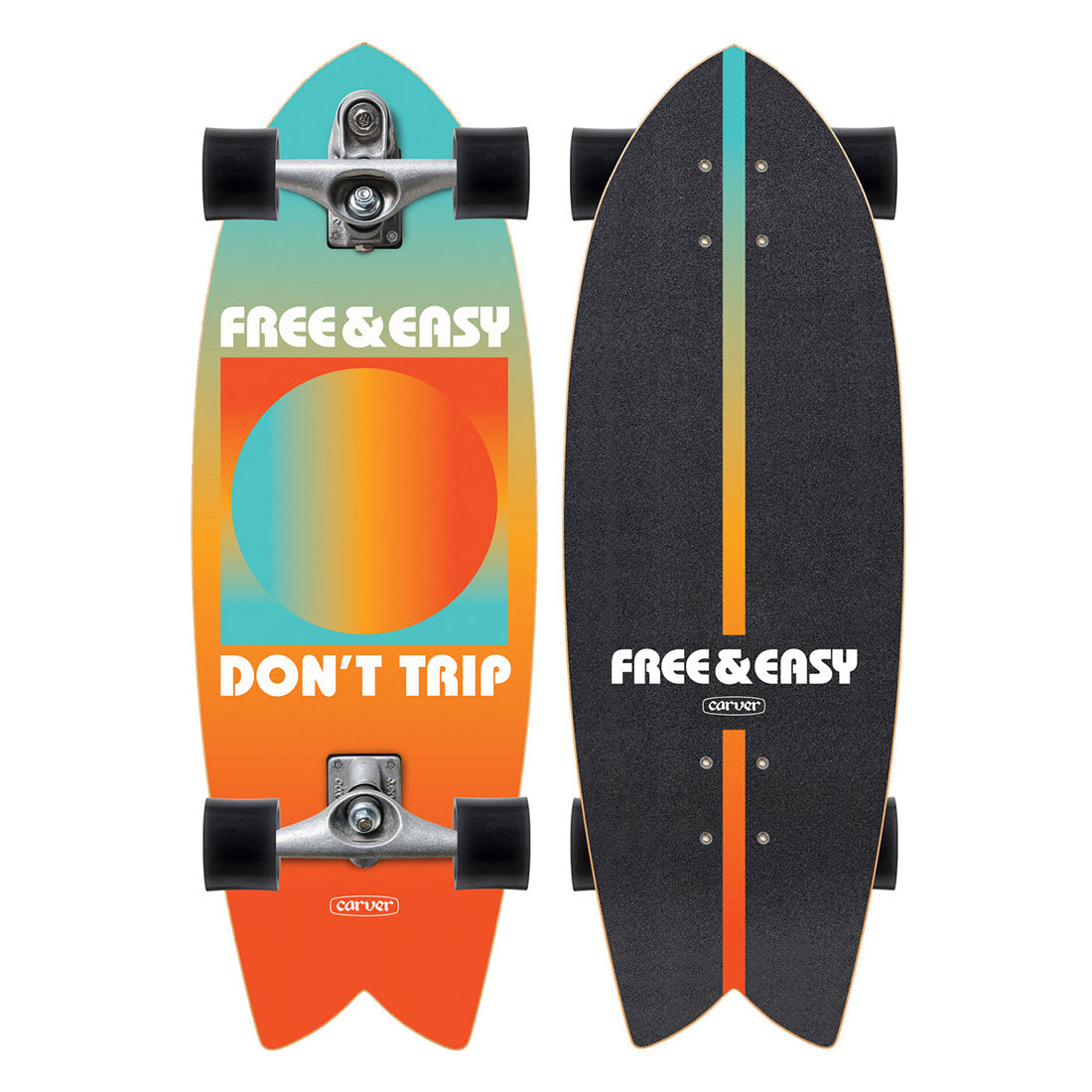 Carver x Free & Easy Gradient Sun 29.25 Complete Skateboard Compl Carving and Specialty