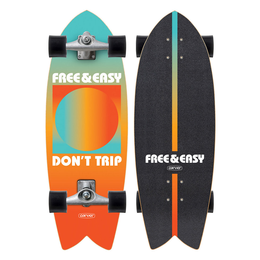 Carver x Free & Easy Gradient Sun 29.25 Complete Skateboard Compl Carving and Specialty
