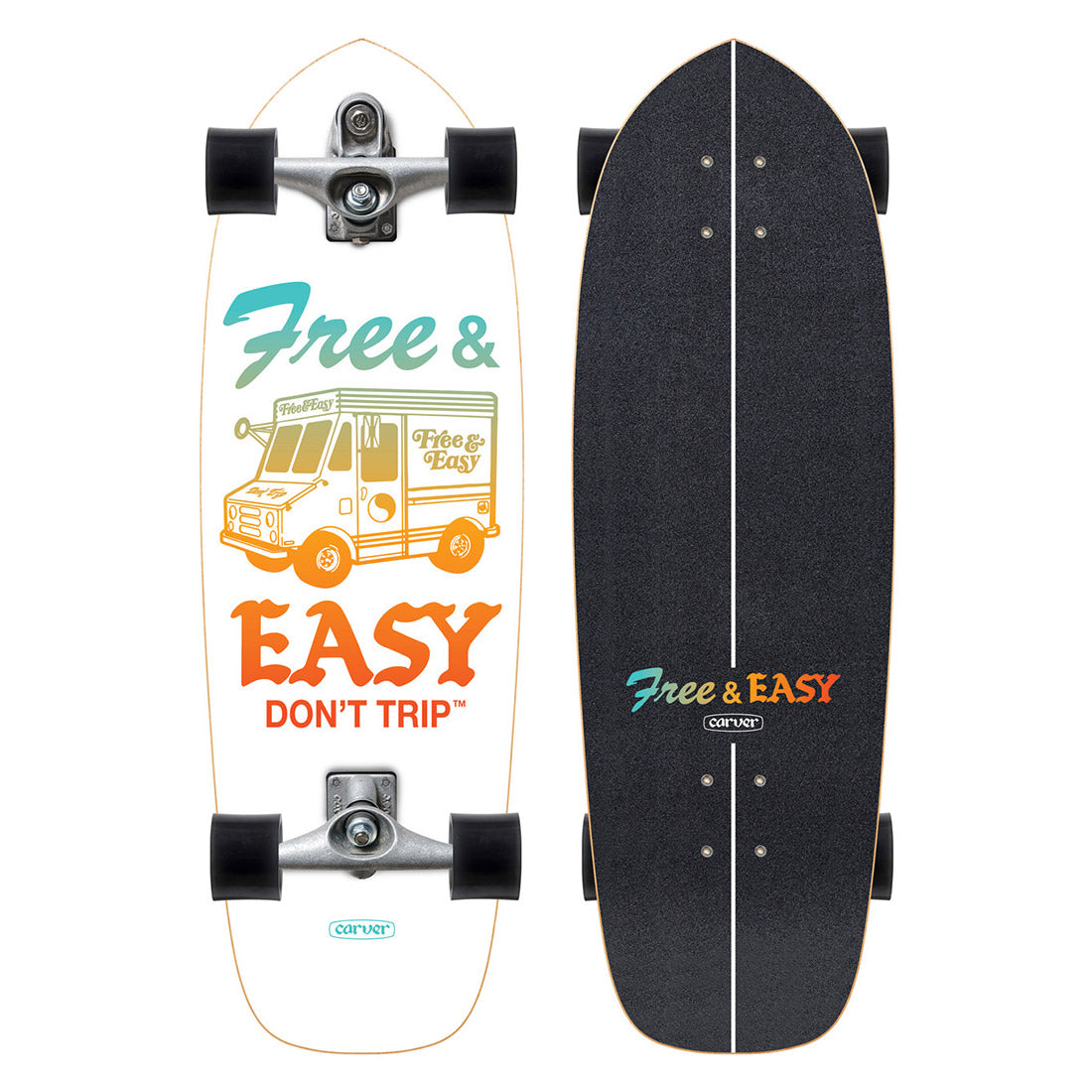 Carver x Free & Easy Paleta 30.75 Complete Skateboard Compl Carving and Specialty