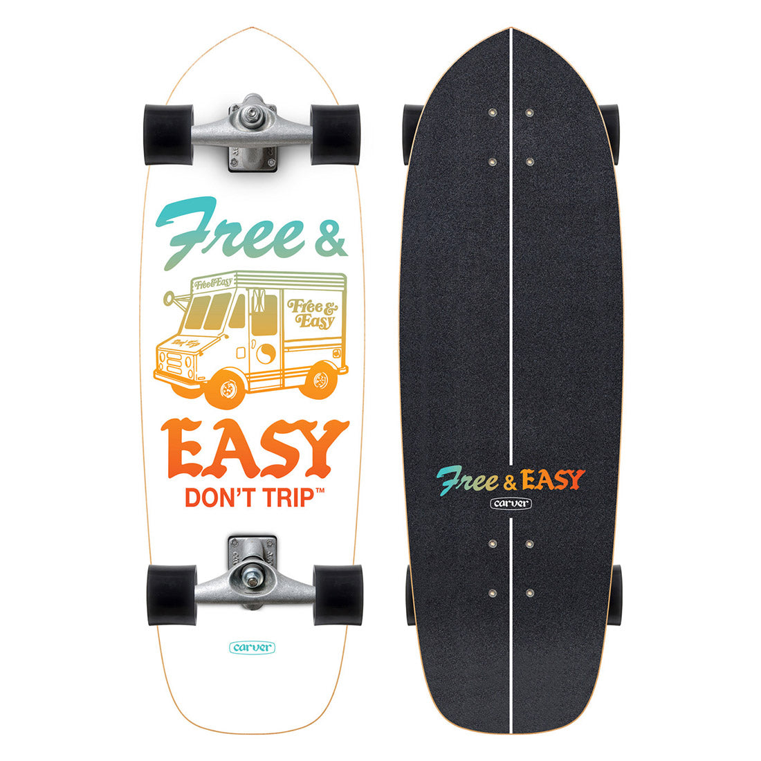 Carver x Free & Easy Paleta 30.75 Complete Skateboard Compl Carving and Specialty