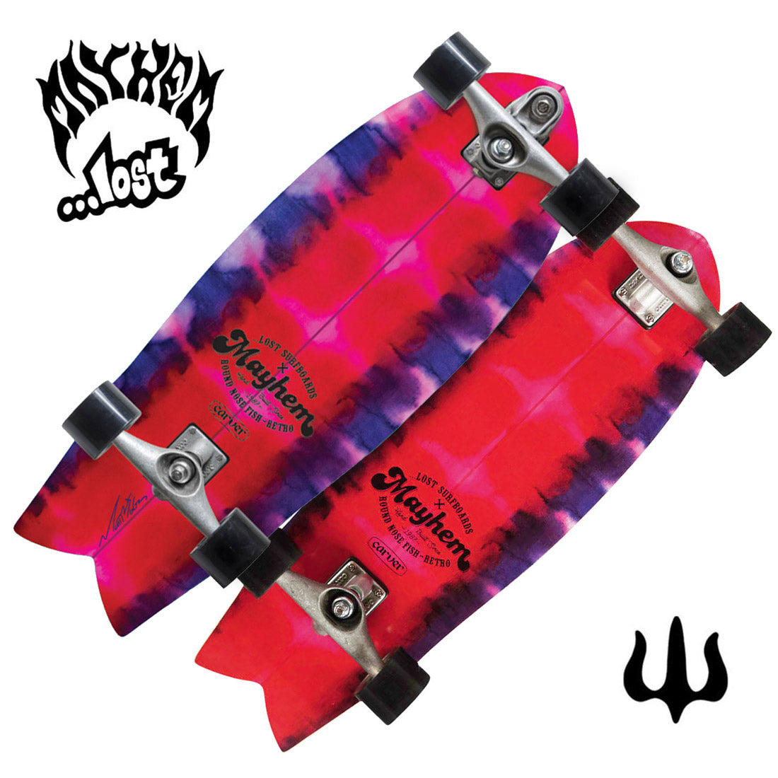 Carver x Lost RNF Retro Pink 29.5 Complete Skateboard Compl Carving and Specialty