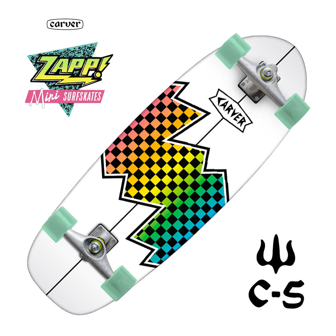 Carver Lazer Fazer 26 C5 Mini Complete Skateboard Compl Carving and Specialty