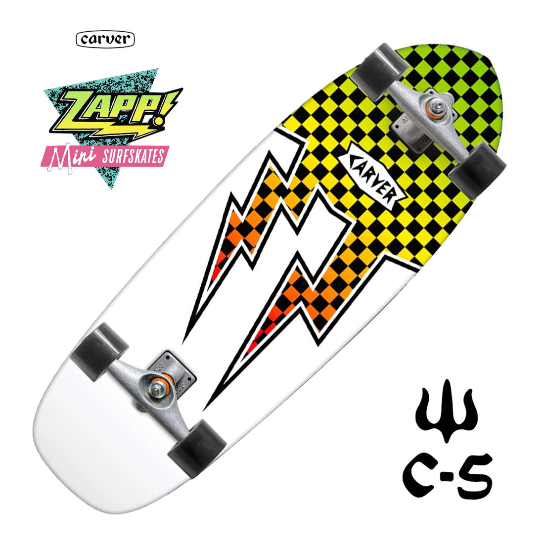 Carver Zapper Snapper 27 C5 Mini Complete Skateboard Compl Carving and Specialty