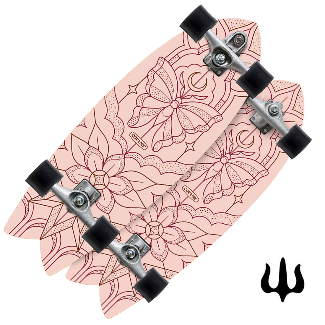 Carver Mariposa 29.25 Complete Skateboard Compl Carving and Specialty