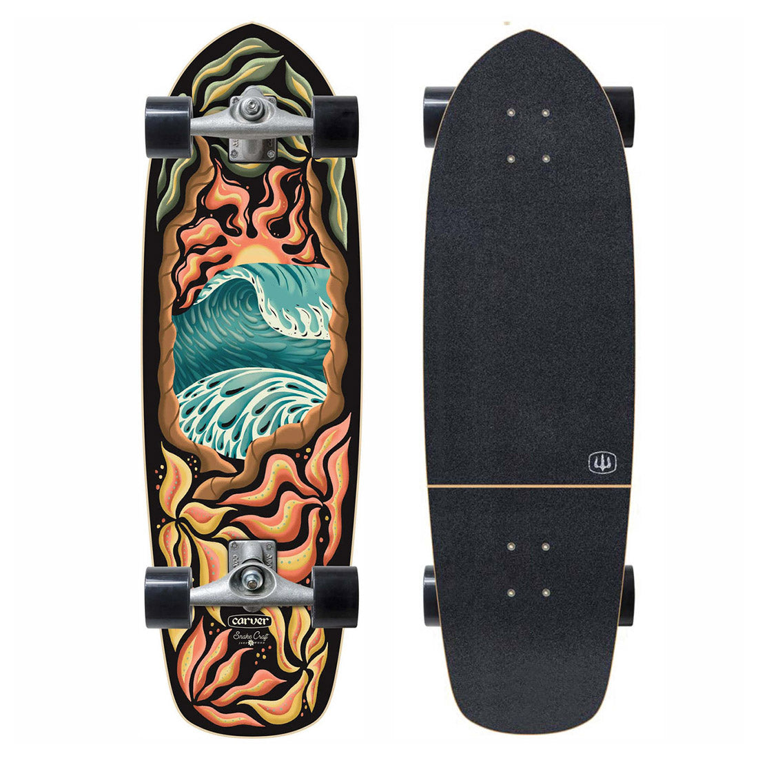 Carver Psychedelic Sunset 32 Complete Skateboard Compl Carving and Specialty