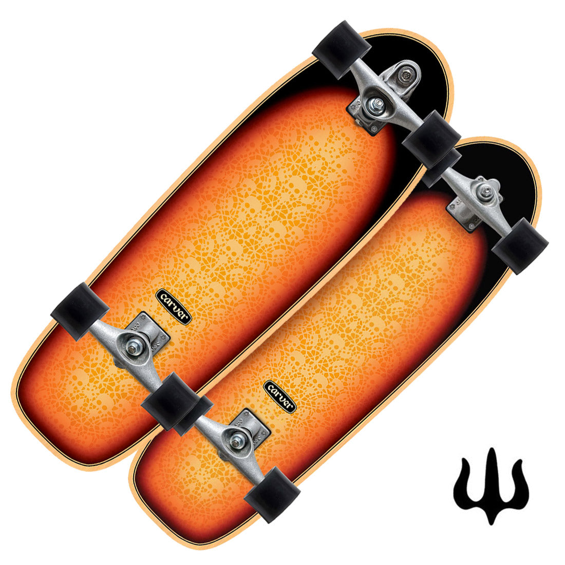 Carver Sunburst 31.25 Complete Skateboard Compl Carving and Specialty