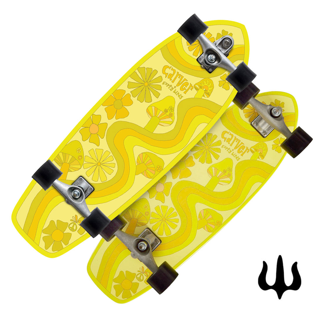 Carver Trippy Hippy 30.25 Complete Skateboard Compl Carving and Specialty