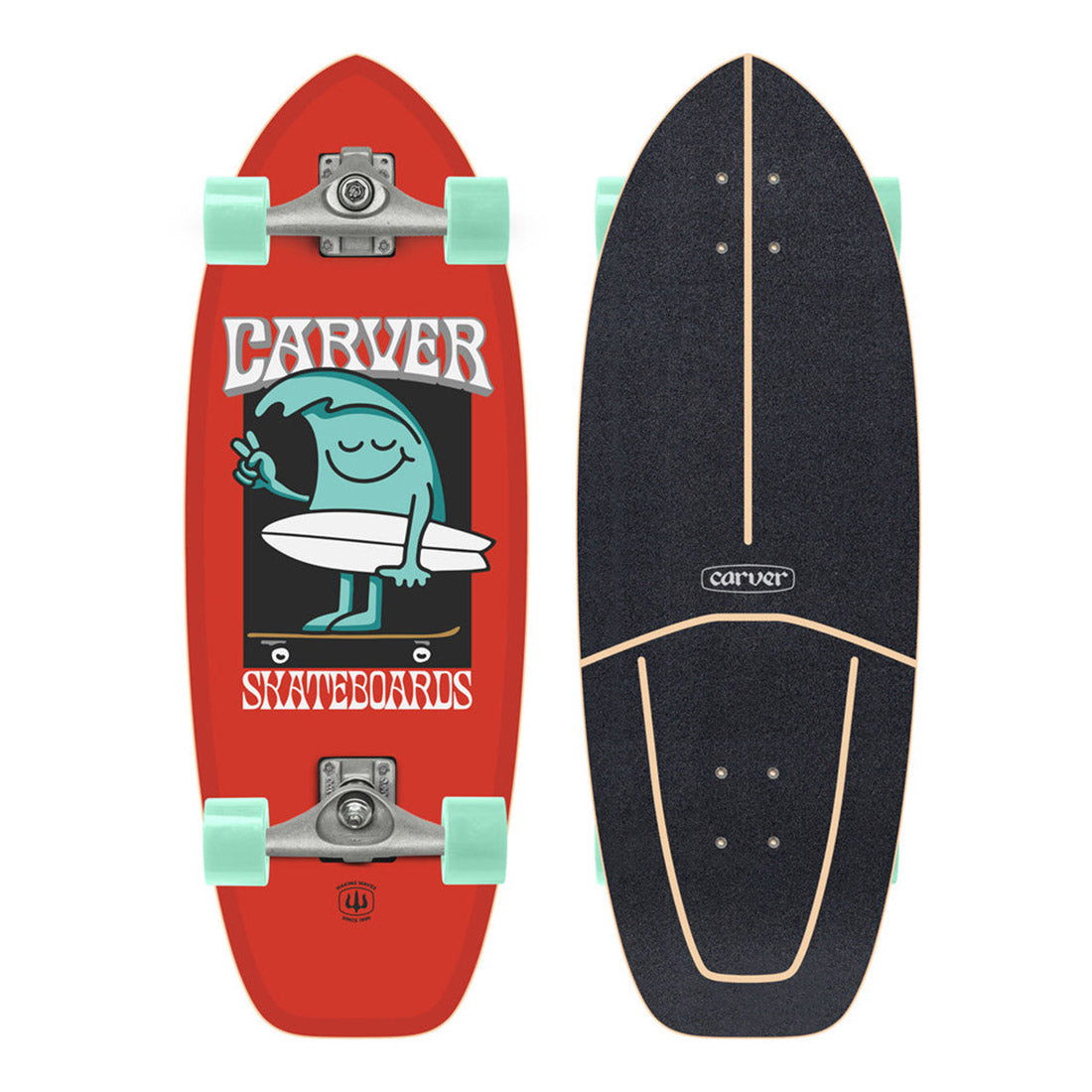 Carver Wavy Davy 28 C5 Complete Skateboard Compl Carving and Specialty