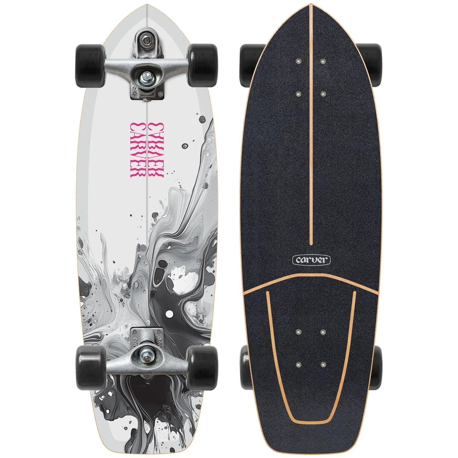 Carver Resin CX/C7 Raw Complete Surf Skate 31" x 9.8" Skateboards