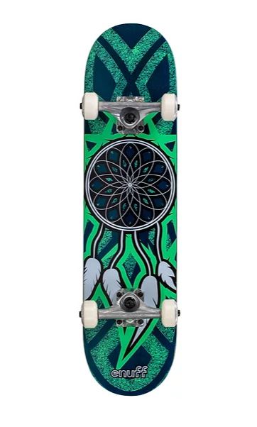 Enuff Dreamcatcher 7.75" Skateboard Complete Blue Teal Skateboard