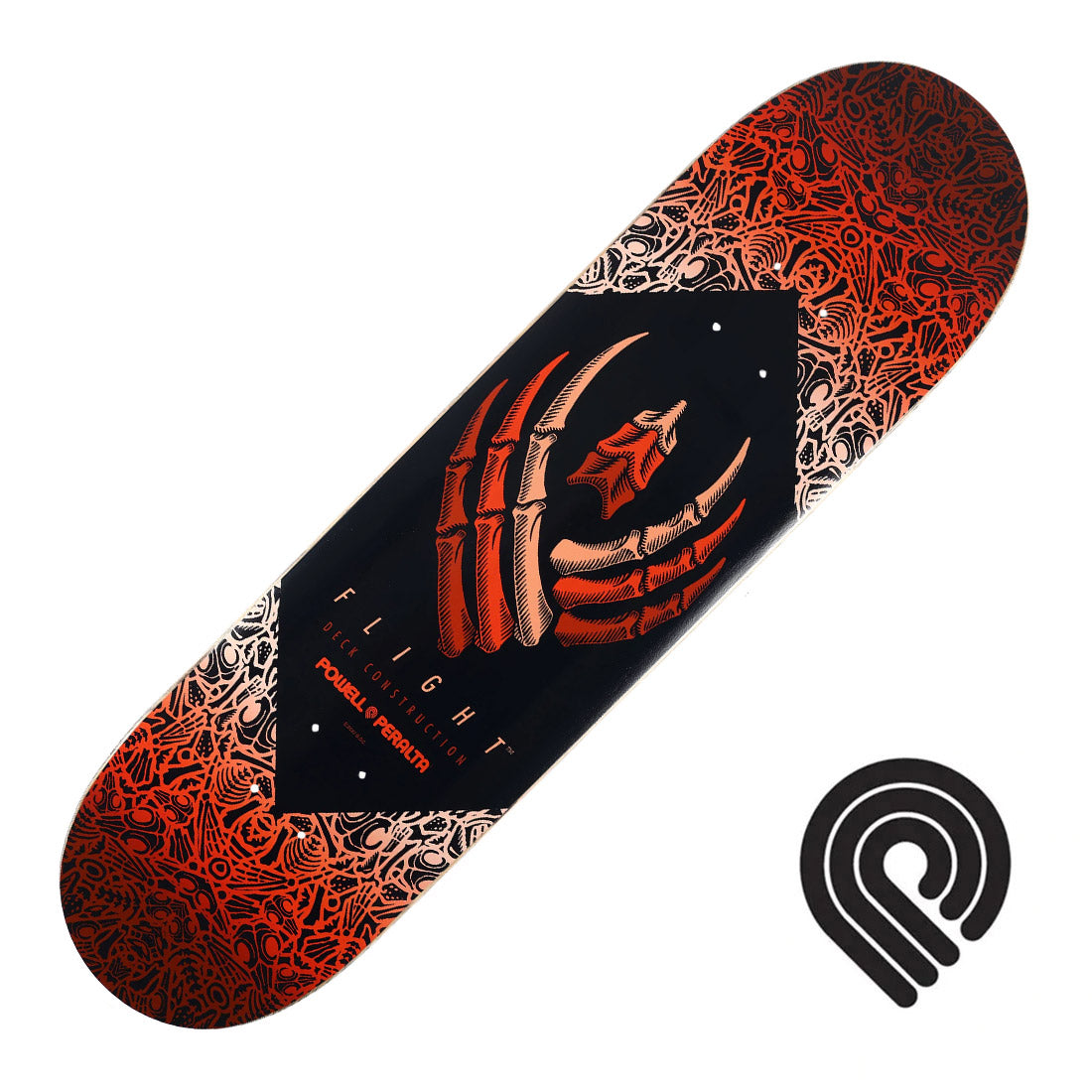 Powell Peralta Flight Bones 8.5 Deck - Orange - Skater HQ