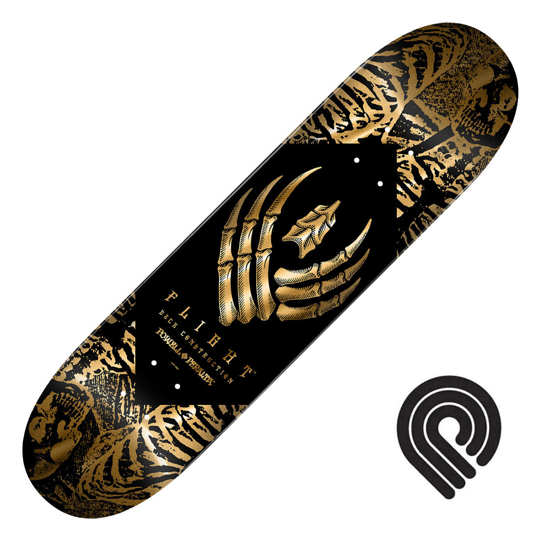 Powell Peralta Flight Skeleton 8.63 Deck - Gold Foil - Skater HQ