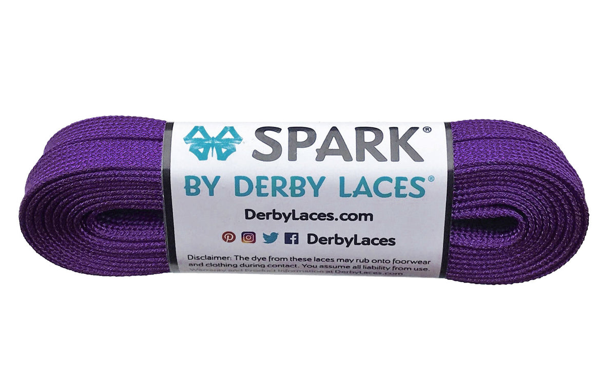 Derby Laces Spark 84in Pair Dark Purple Laces
