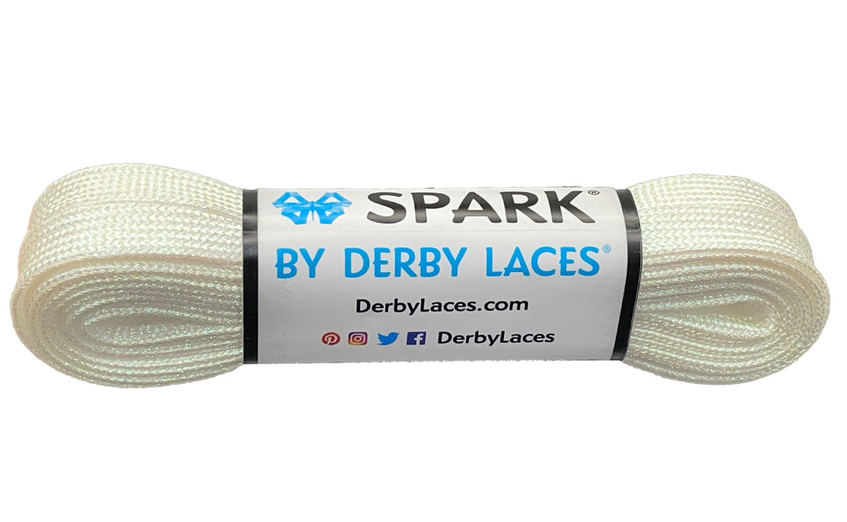 Derby Laces Spark 120in Pair Pearl Laces