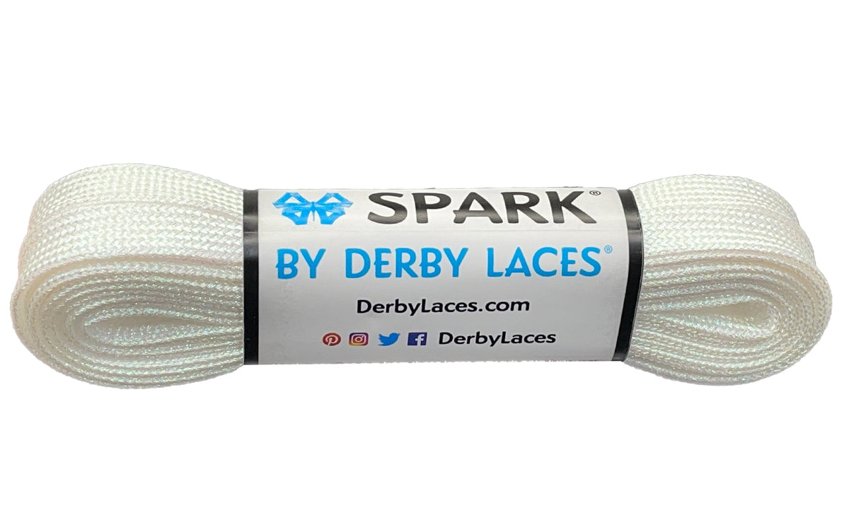 Derby Laces Spark 96in Pair White Laces