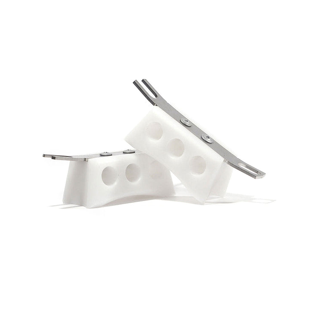 Discoblox Roll-Line Grind Blocks - White Roller Skate Slide Blocks