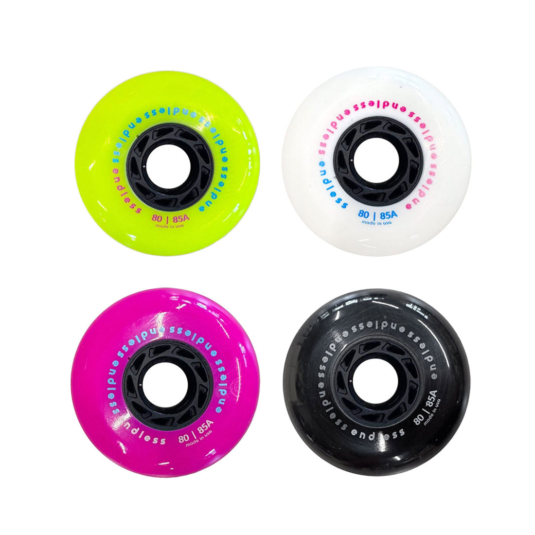 Endless 80mm Wheels 4pk Inline Rec Wheels