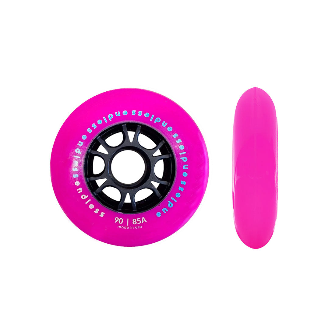 Endless 90mm Wheels 4pk Pink Inline Rec Wheels