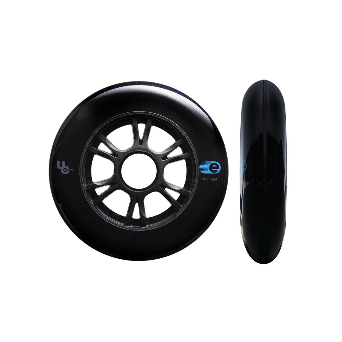 Endless 100mm Wheels 8pk - Black Inline Rec Wheels