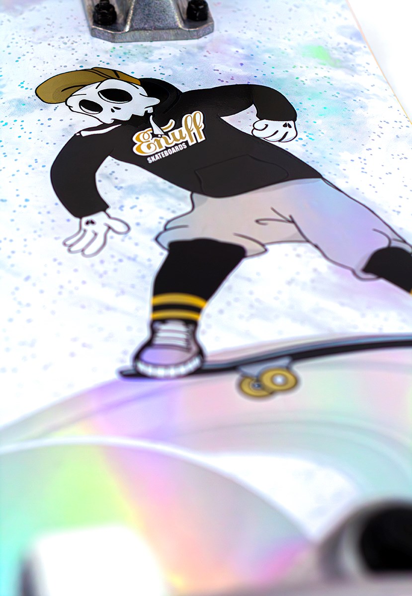 Enuff Skully Hologram Skateboard 7.25" Mini Complete Skateboard