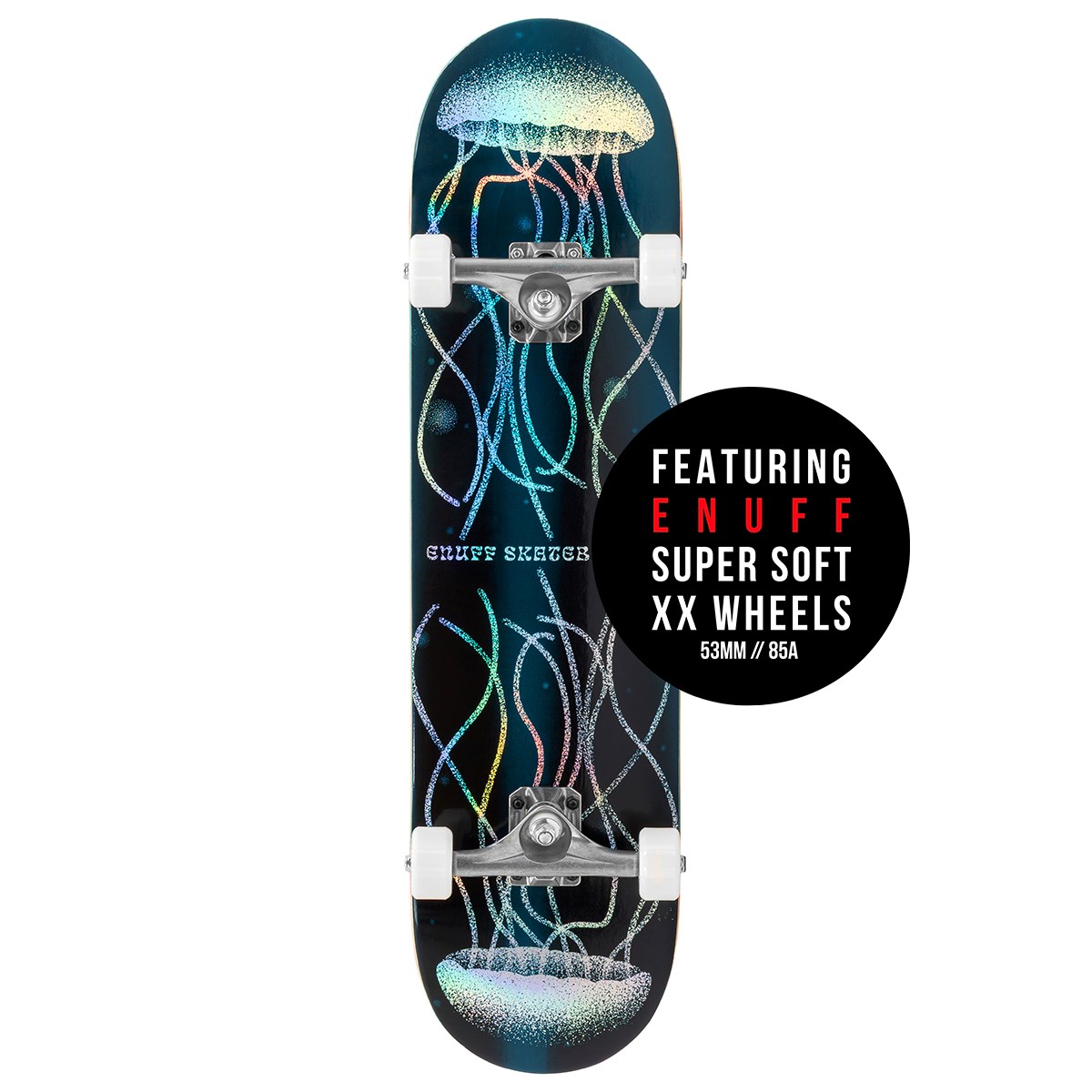 Enuff Abyss Hologram Skateboard 8" Complete Skateboard