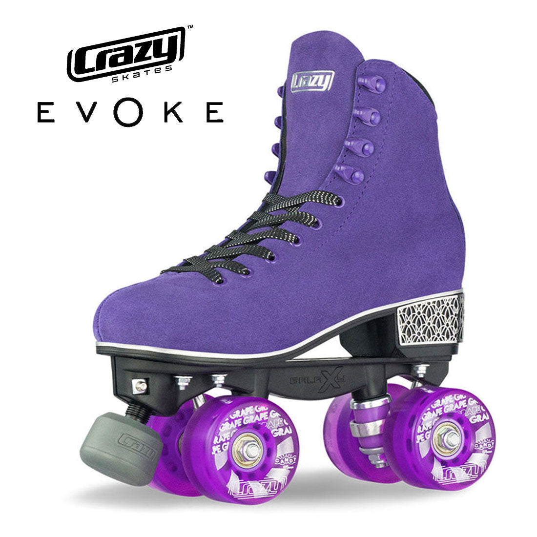 Crazy Evoke Roller - Suede Purple Roller Skates