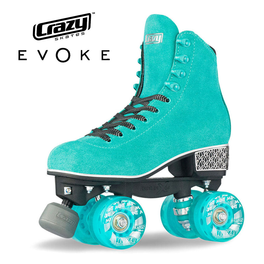 Crazy Evoke Roller - Suede Teal Roller Skates