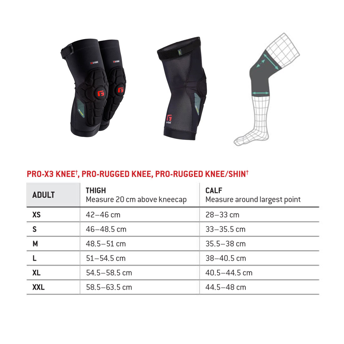 G-Form Pro-Rugged Knee Protective Gear