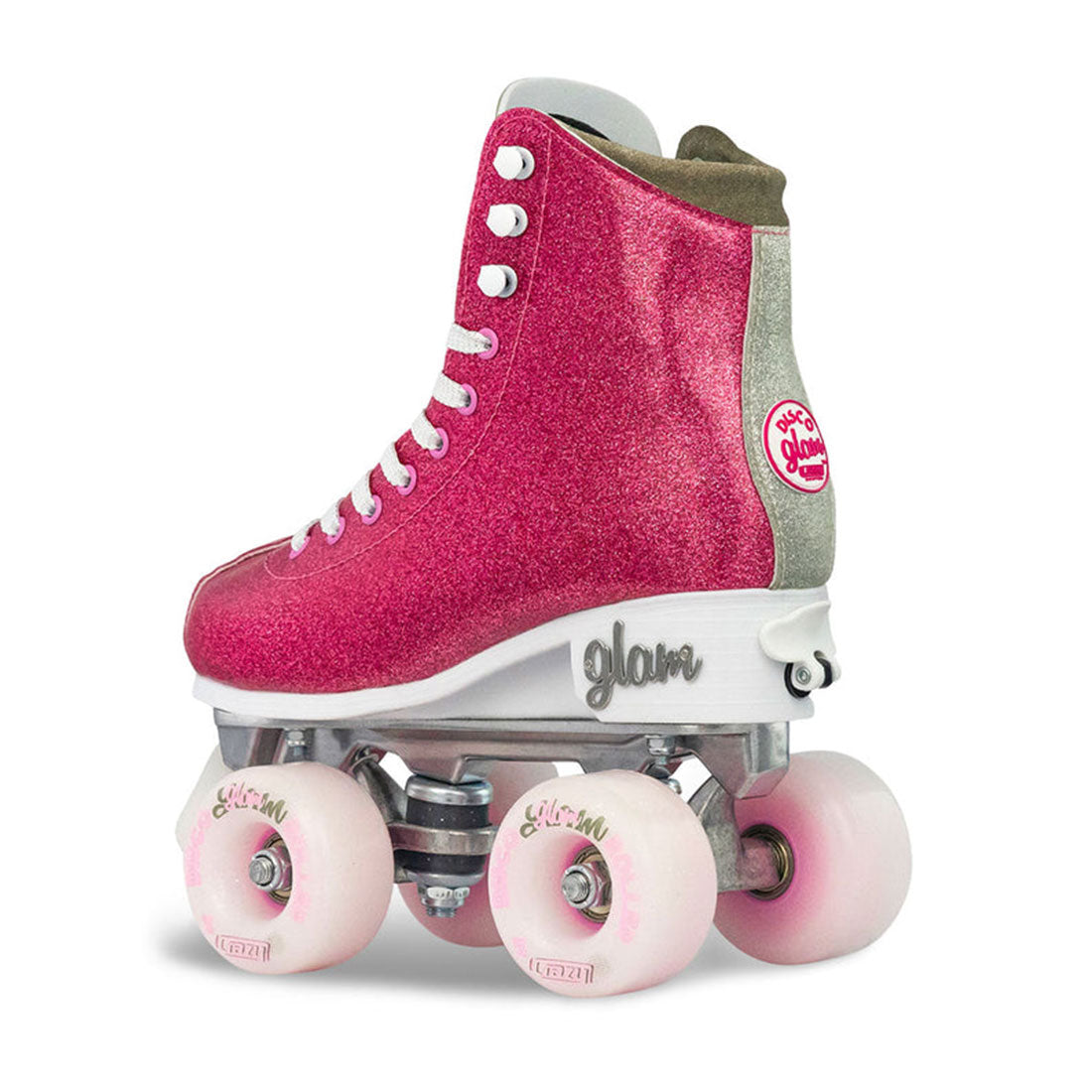 Crazy Disco Glam Pink/Silver - Kids Adjustable Roller Skates