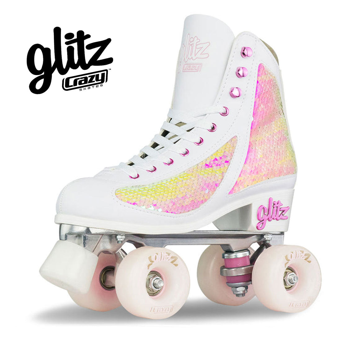 Crazy Disco Glitz Pearl - Adult Roller Skates
