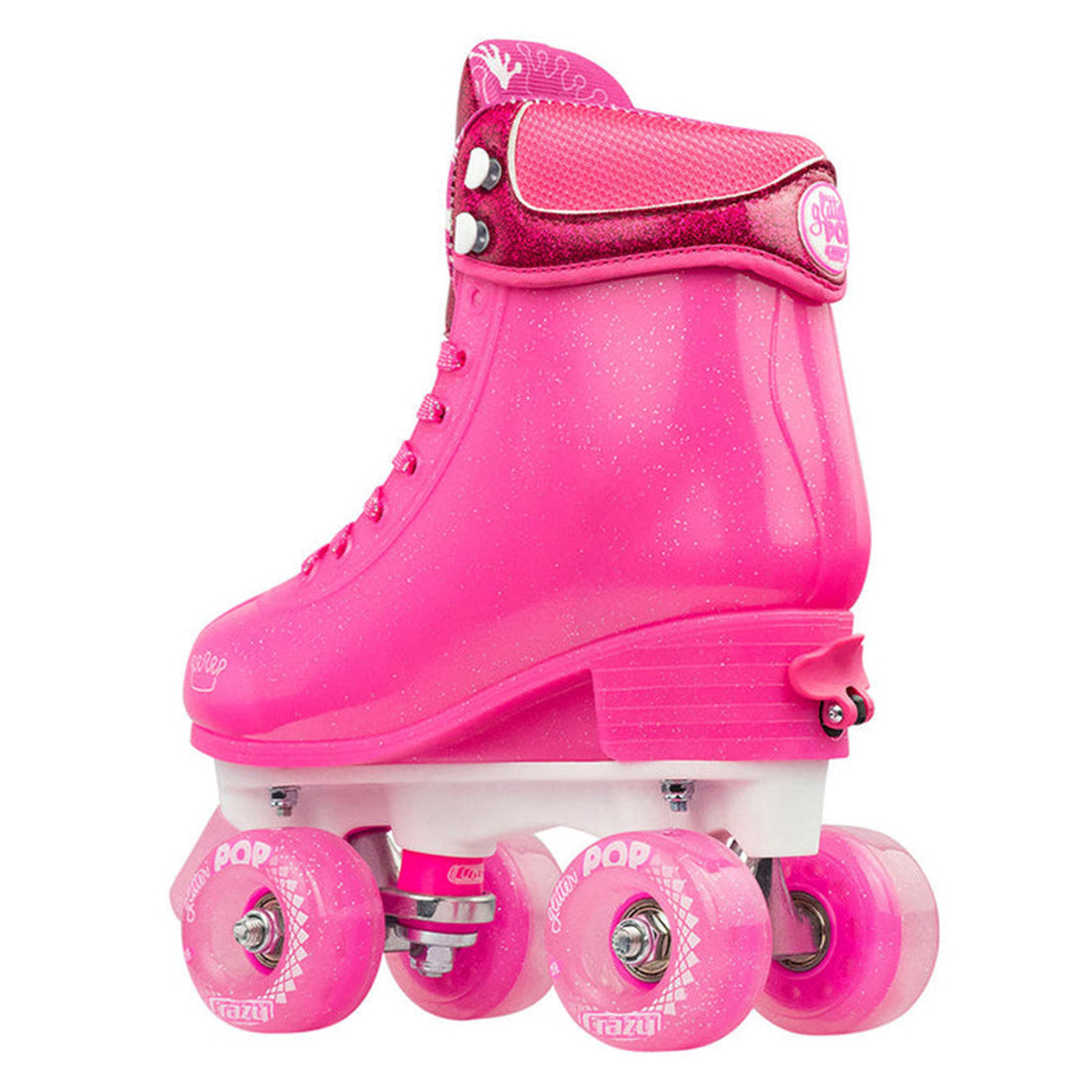 Crazy Glitter Pop Pink - Kids Adjustable Roller Skates