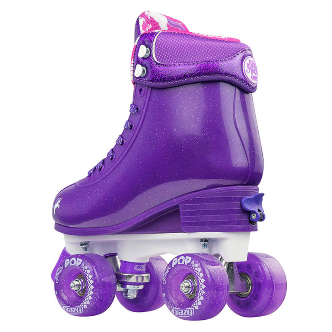 Crazy Glitter Pop Purple - Kids Adjustable Roller Skates