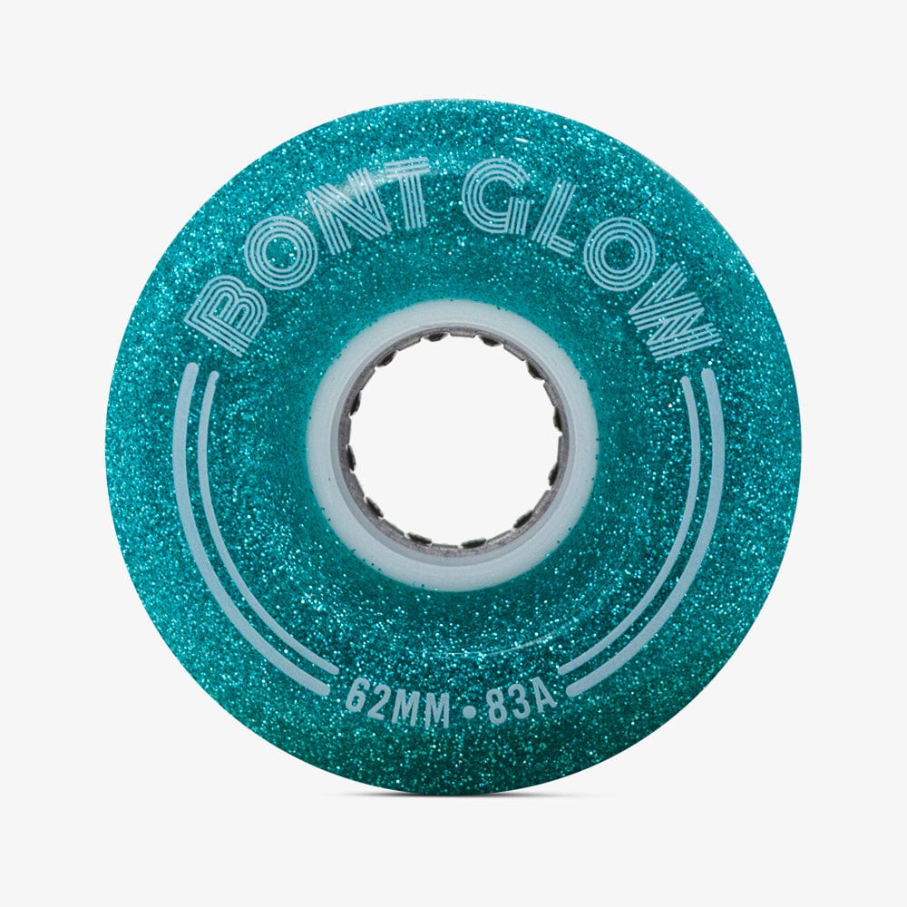 Bont Glow LED Quad Wheel 4pk Chameleon Green Roller Skate Wheels