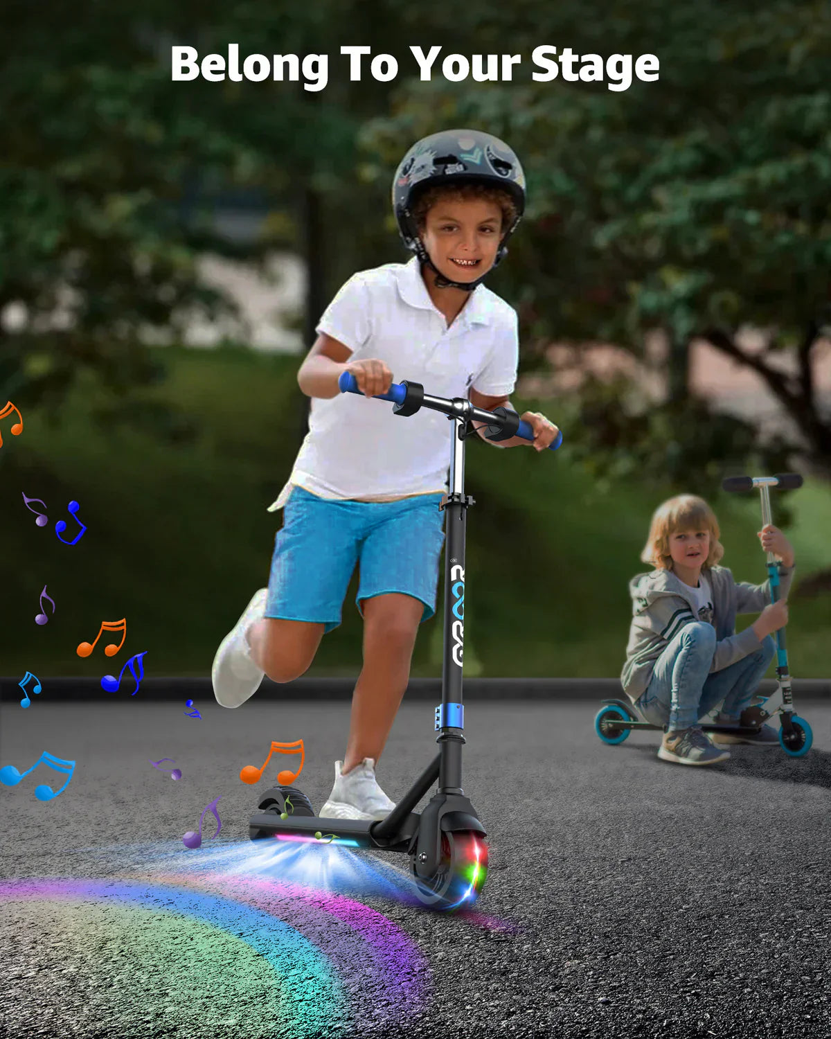 GYROOR H30 Max Kids Electric Scooter - Black