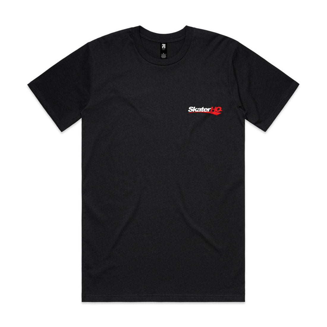 Skater HQ Adult Swoosh Tee - Black Apparel Skater HQ Clothing